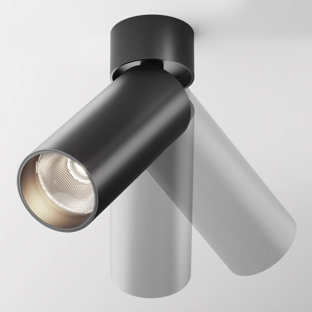Maytoni Focus LED plafoniera nera 12W 4000K dimmer