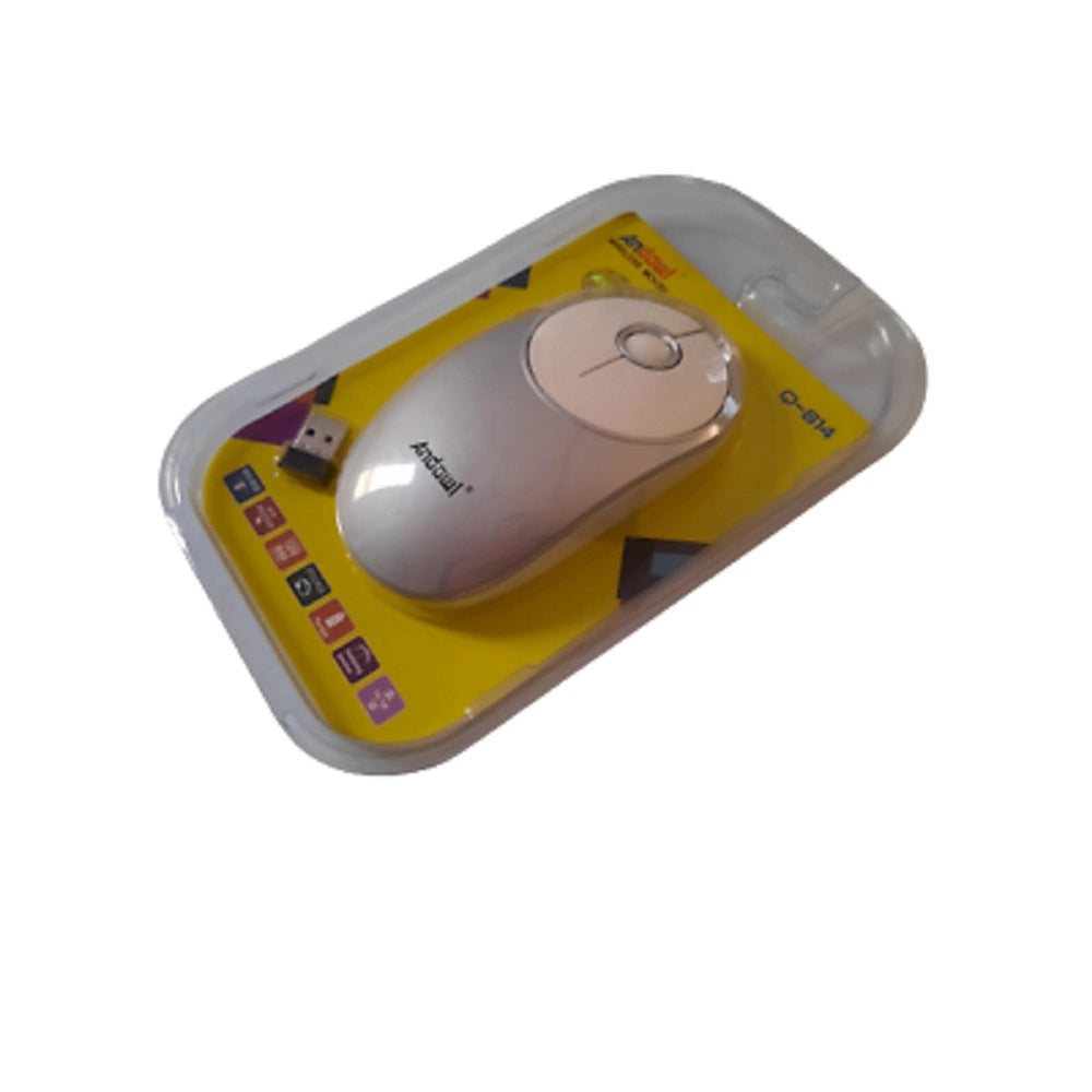 Trade Shop - Mouse Wireless Ottico Senza Fili Usb Notebook Pc Computer 1200 Dpi 2,4ghz Q-814 -