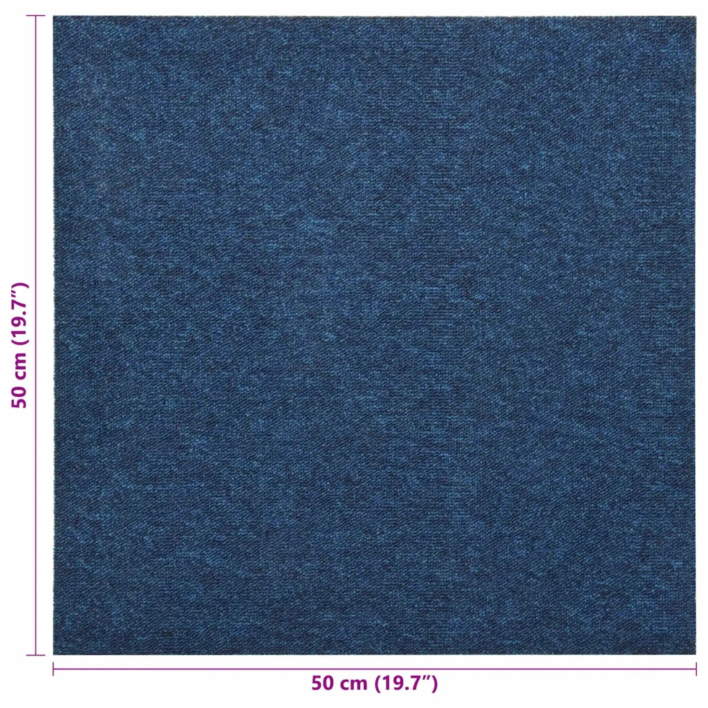 Tappeto 20 pz Blu Scuro 50 x 50 cm 100% Polipropilene