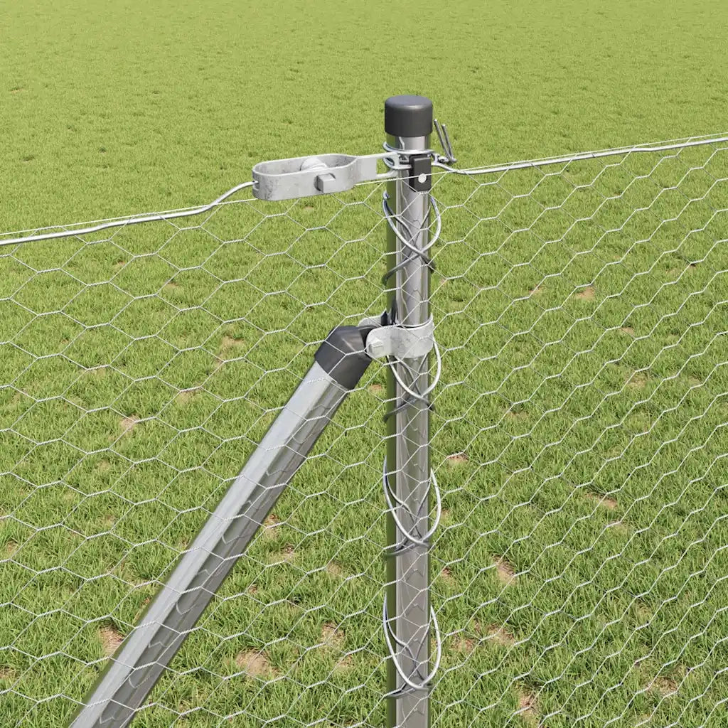 Palo della recinzione Argento 100 x 1,4 m (maglia da 25 mm)
