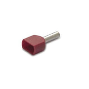 TERMINALE A BUSSOLA DIN ROSSO 2X1-8 - CONF. 200PZ