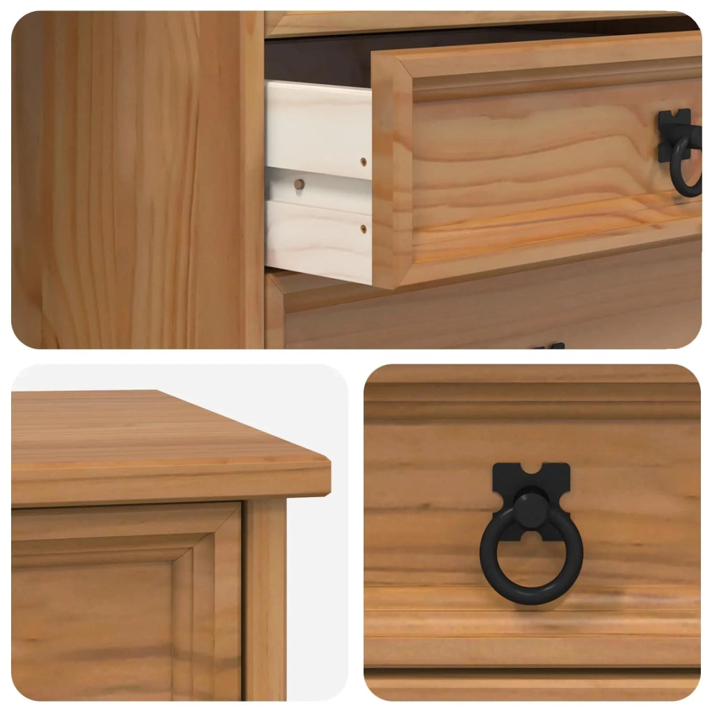 Armadietto Rotolante con Cassetti CORONA Marrone Miele 42040533