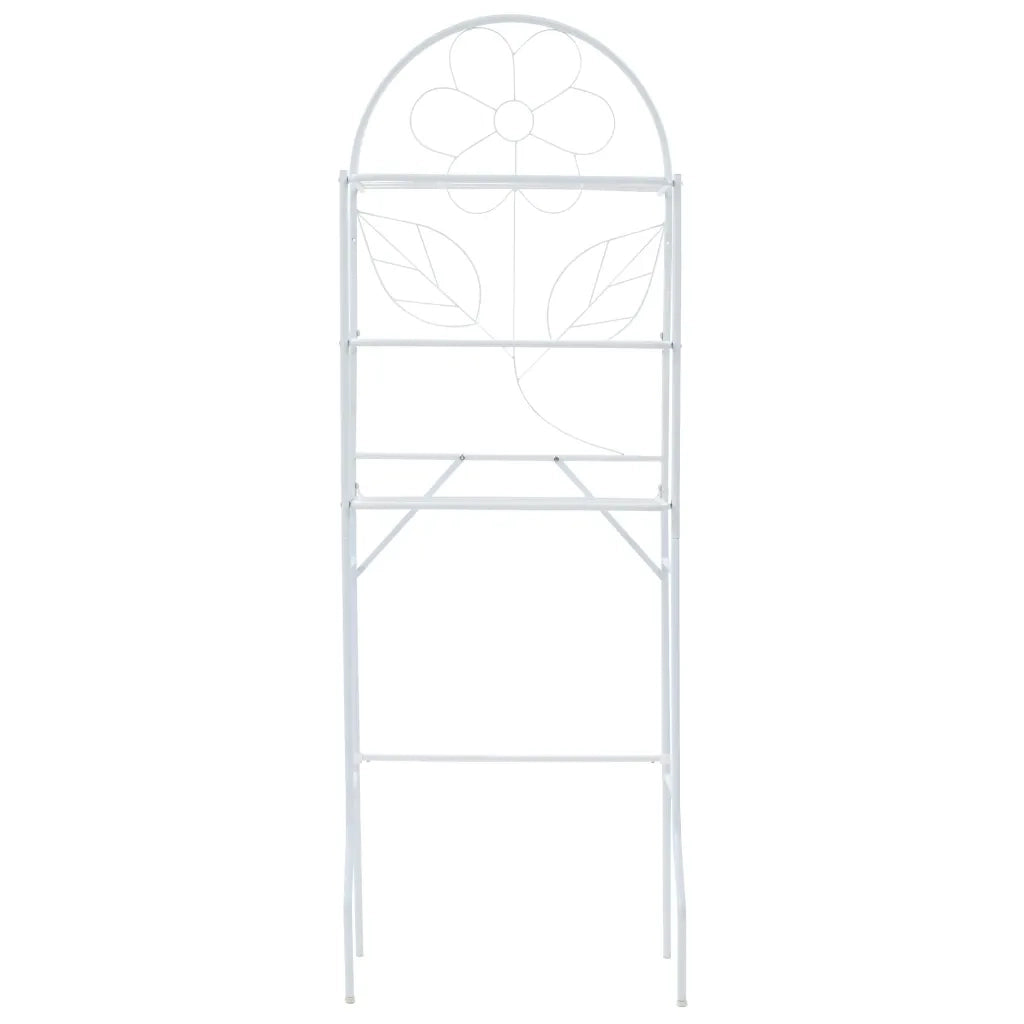 Scaffale da Bagno Bianco 60x33x174 cm 246723