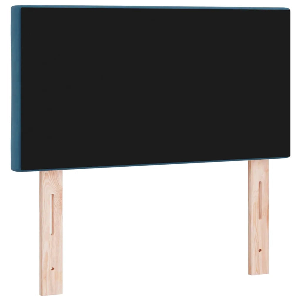 Testiera | Testata LED Blu Scuro 80 cm Velluto