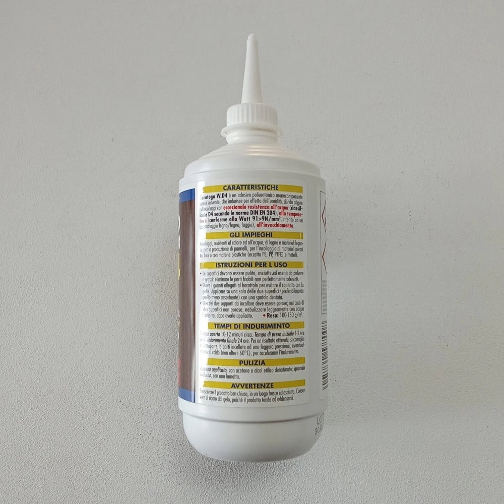 Saratoga colla adesivo poliuretanico pu 500gr w.d4 per esterni