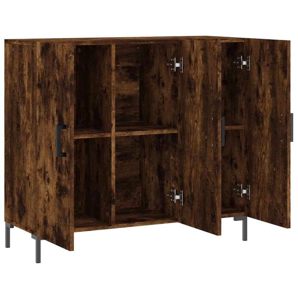 Buffet credenza cassettiera armadio mobile contenitore organizer per cucina soggiorno salotto 90 x 34 x 80 cm legno ingegnerizzato marrone 02_0031127