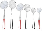 Set per fonduta - acciaio inossidabile - 6 pezzi - nero/rosso