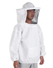 Giubbotto per apicoltore professionale - Protezione quotidiana - Protezione per apicoltori - Camicia per apicoltori - Tessuto leggero di cotone - Cintura elastica - Comfort e freschezza