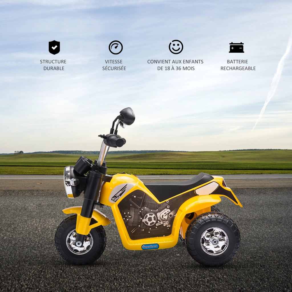 Triciclo elettrico per bambini ¨C Minimal ¨C Giallo e nero