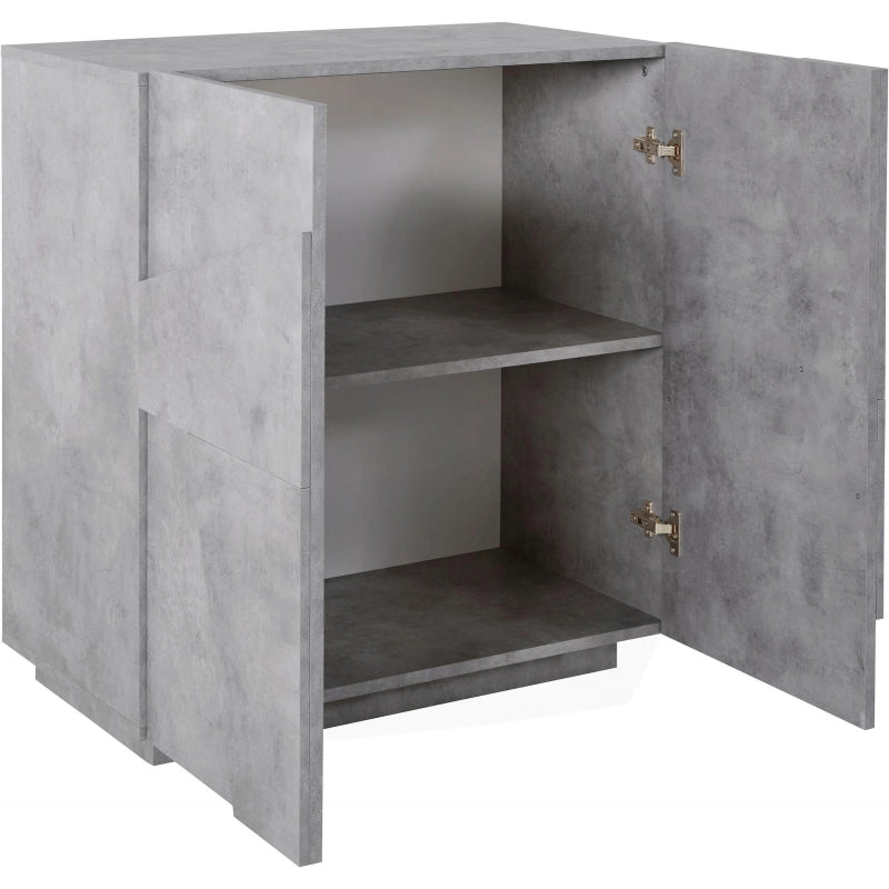 Credenza Ping 80 – 2 ante – Cemento Bronx
