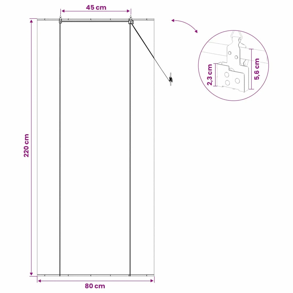 Tenda a rullo Grigio 80 x 220 cm Bambù 42039721