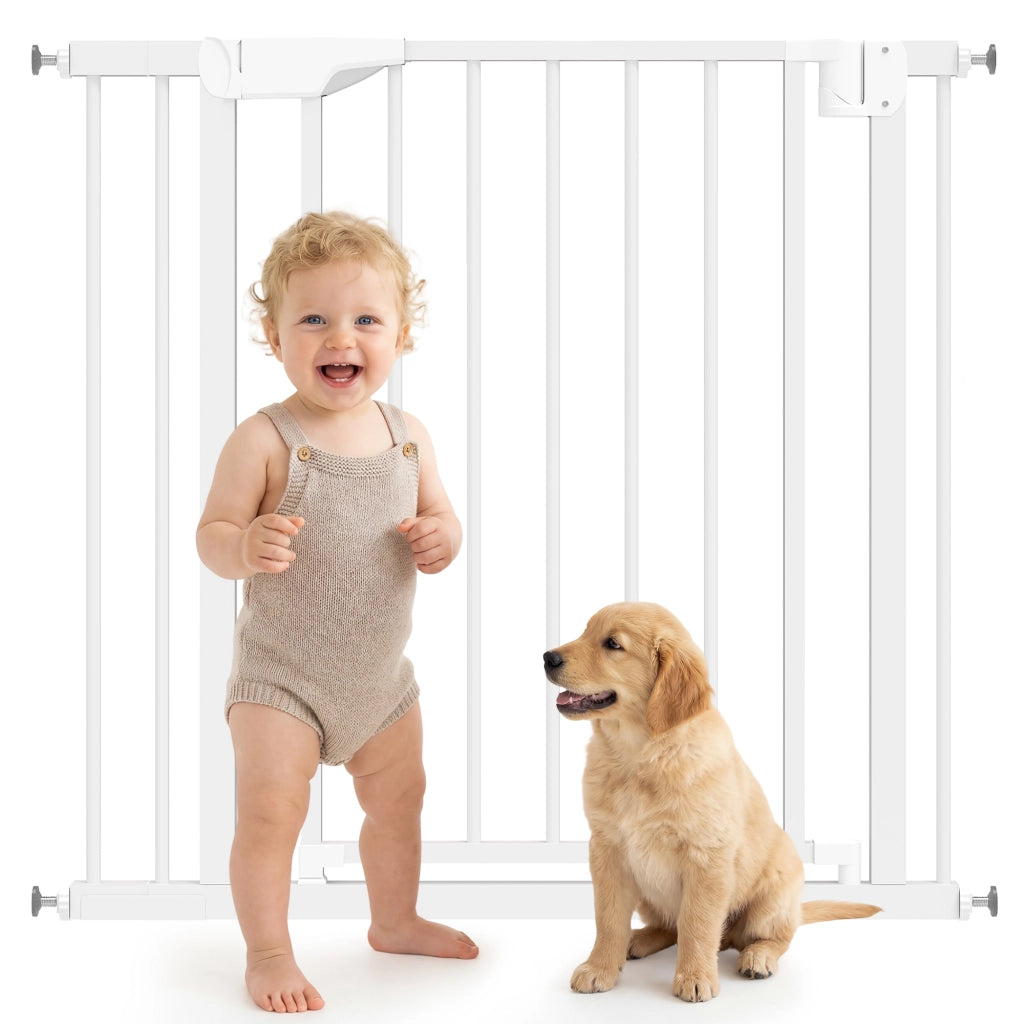 Cancello di Sicurezza per Bambini per Scale ¨C Minimal ¨C Bianco 76x88 cm