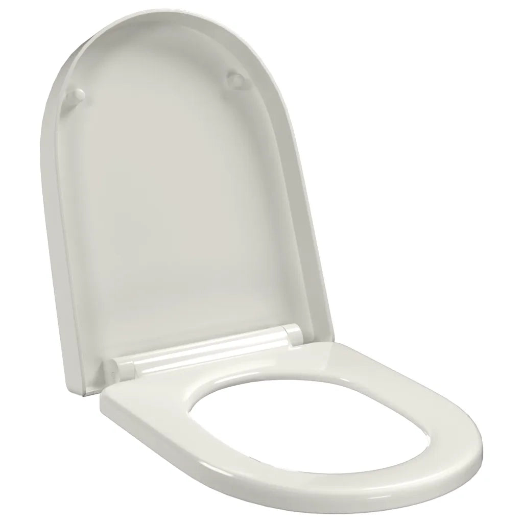 Copriwater Ammortizzato e Sgancio Rapido Bianco Quadrato  cod mxl 54305