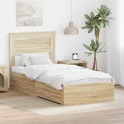 Struttura del letto con cassetto con testiera-Letto con Cassetti e Testiera Legno multistrato 101706