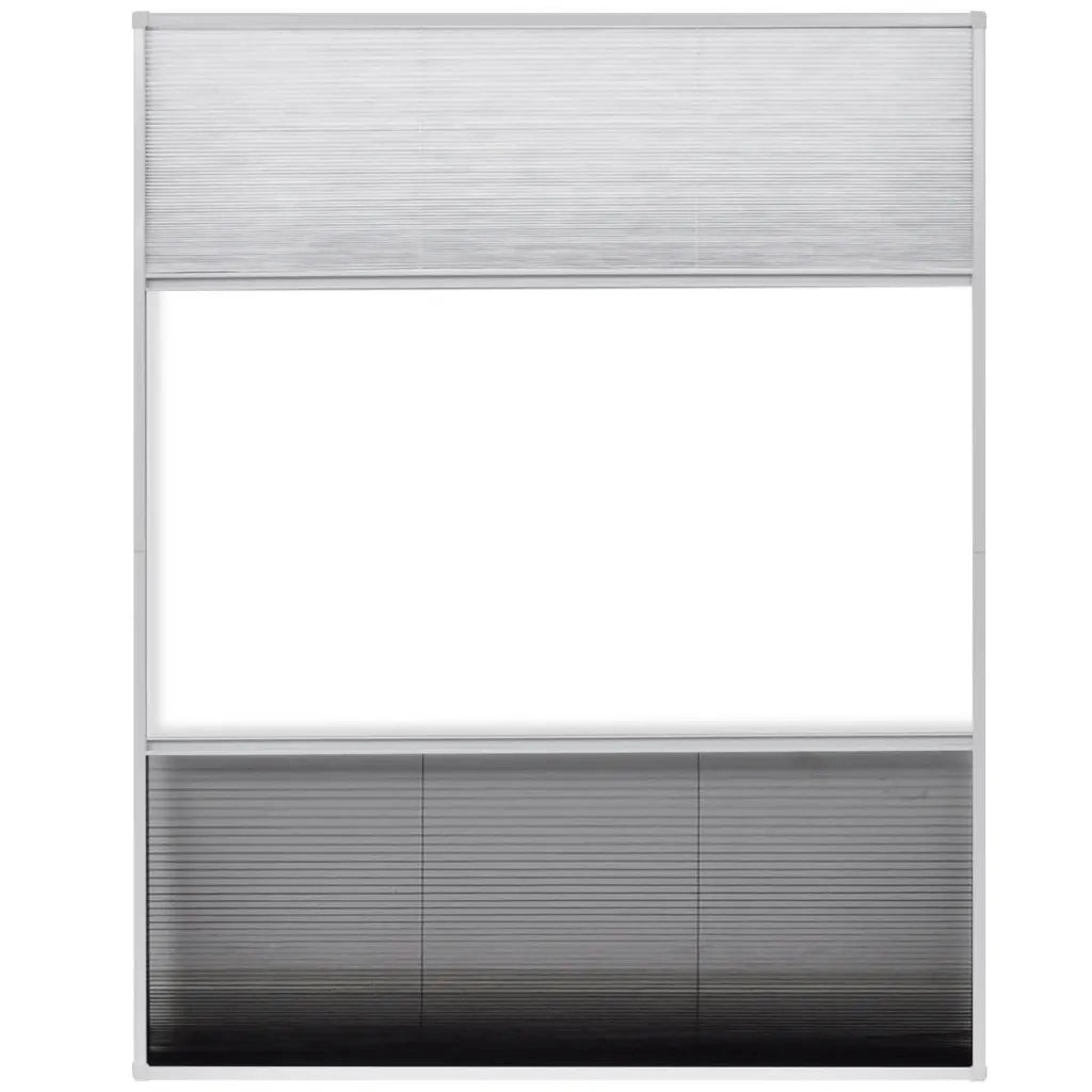 Zanzariera Plissettata in Alluminio 80x100 cm con Tendina CFW2550992