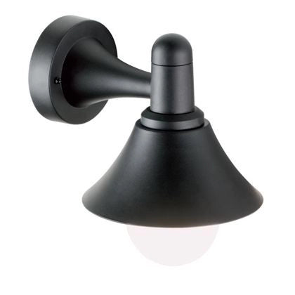 Applique Piccola In Basso E27 linea soda nero