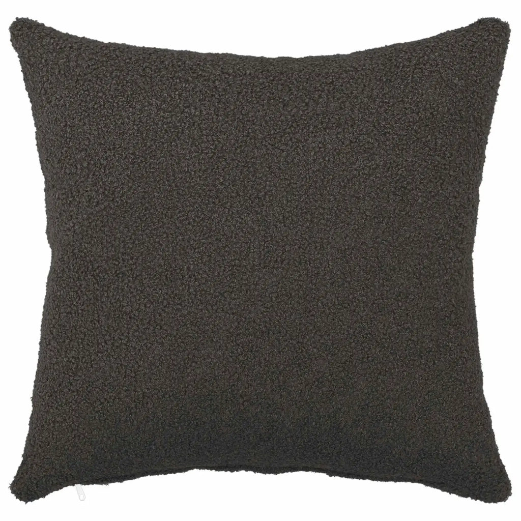 Federa 2 pcs HEERLEN Grigio Scuro 50 x 50 cm Bouclé 910918
