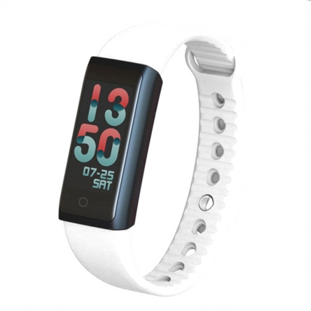 Trade Shop - Smart Band Smartband Bracciale Bianco Orologio Sport Bluetooth Per Android Ios -