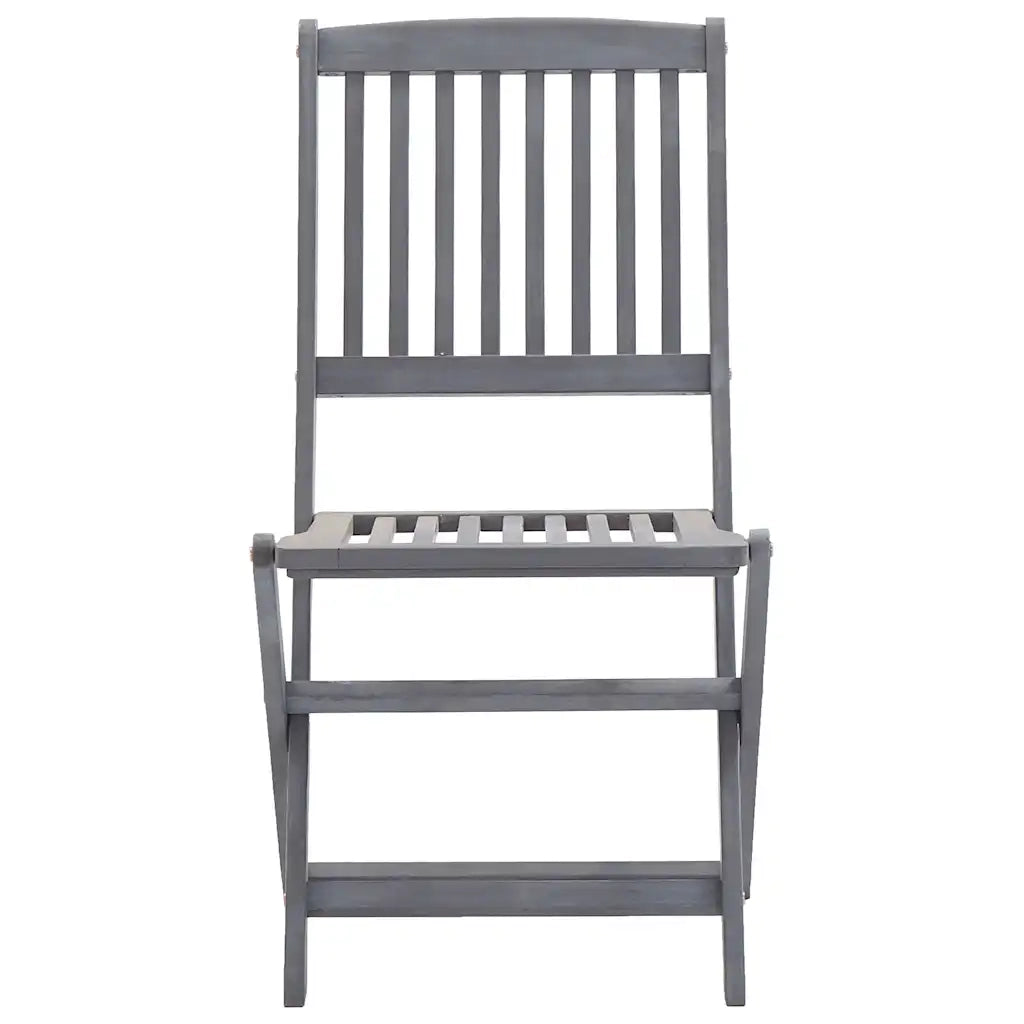 Sedie da Giardino Pieghevoli 2pz con Cuscini in Massello Acacia 3064539
