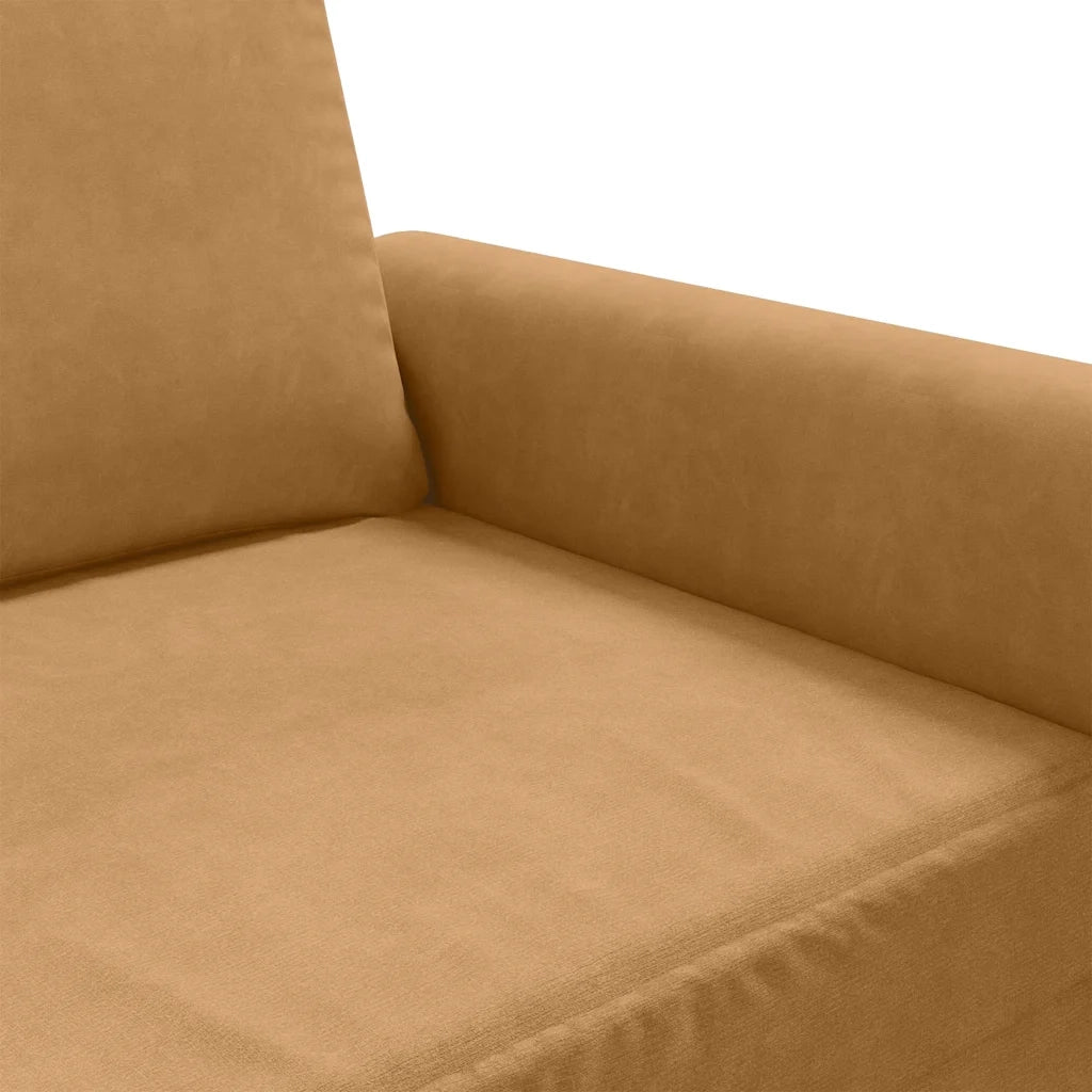 Poltrona Marrone 60 cm Velluto 359516