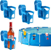 Supporto per vasche da bagno 4 pezzi azzurro