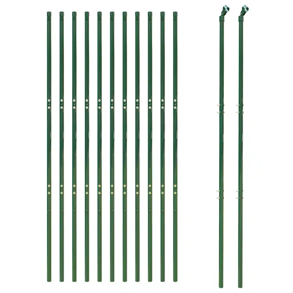 Recinzione Metallica Verde 1,8x25 m in Acciaio Zincato 154093