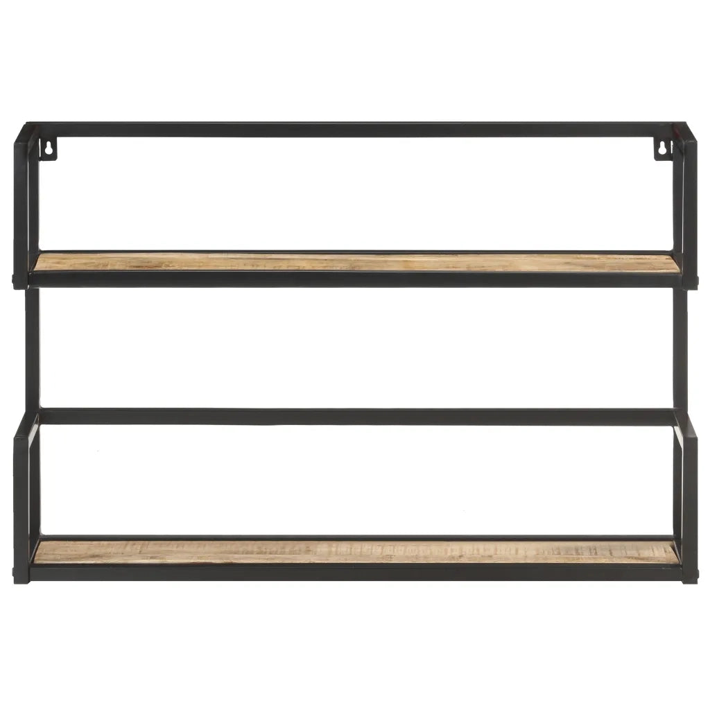Scaffale a Muro 60x20x60 cm in Legno di Mango Grezzo 321076
