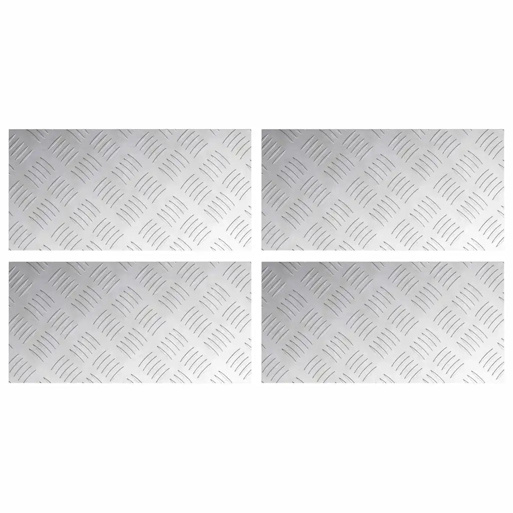 Gradini per Scale 4 pcs Argento 40 x 20 cm Alluminio 4104244