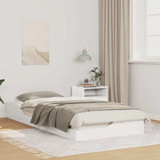 Struttura del letto Bianco 90 x 210 cm Pino massello 873404
