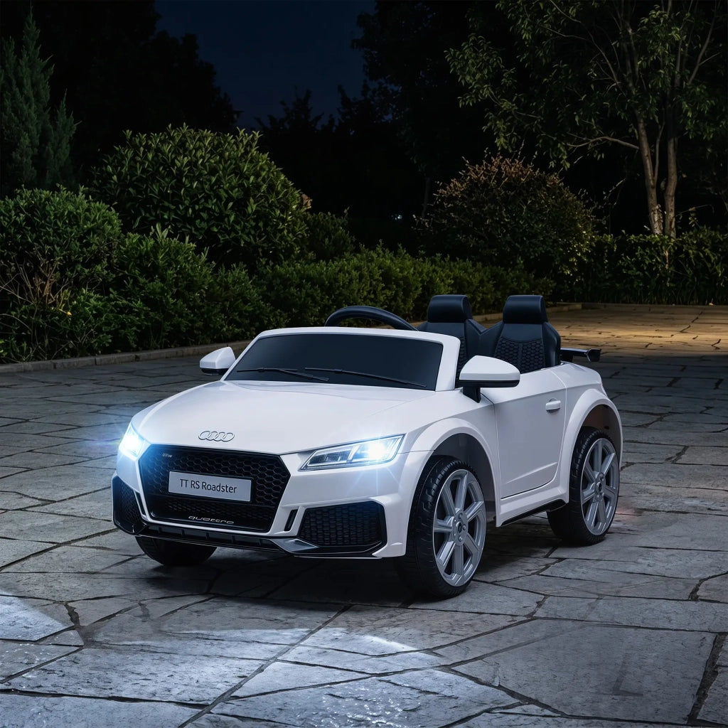 Macchina Elettrica per Bambini 12V con Licenza Audi TT Bianco