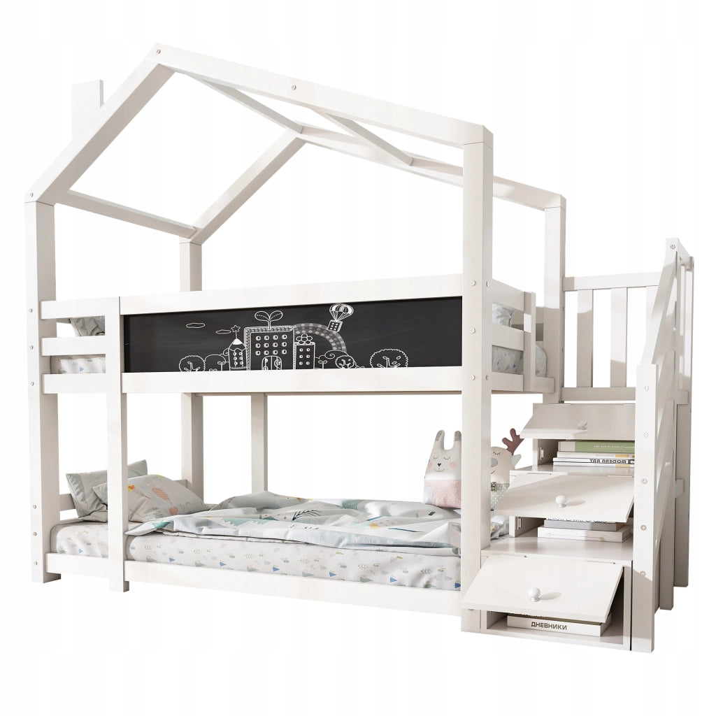 Letto a castello 90x200 - Xylo - Bianco