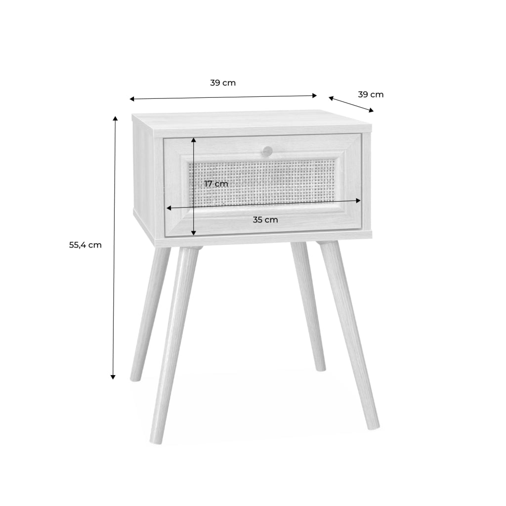 Set di 2 comodini effetto legno scuro i sweeek