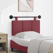 Testiera sospesa Con luce LED Rosso Vino Tessuto 3424740