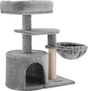 Cat Tower Multinivello con Piattaforma per Gatti e Soggiorno per Topi - Grande Appartamento per Gatti con Soffittatura per Topi - Torre per Gatti Multinivello con Piattaforma e Soggiorno per Topi.