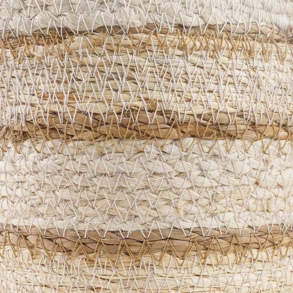 Cesti per piante in erba marina 3 pz Naturale, Bianco e Beige CFW2767923