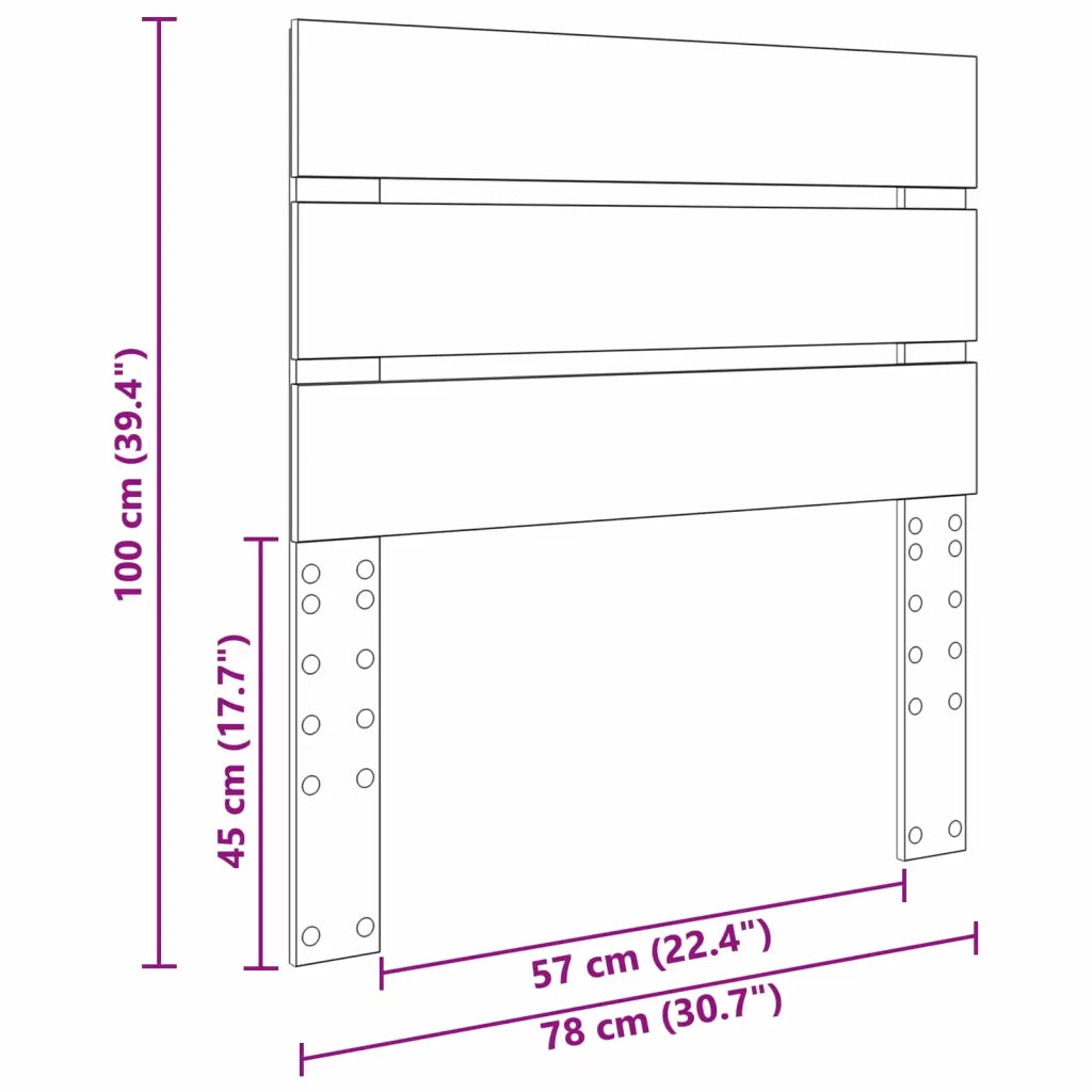 Testiera | Testata Rovere Nero Legno multistrato