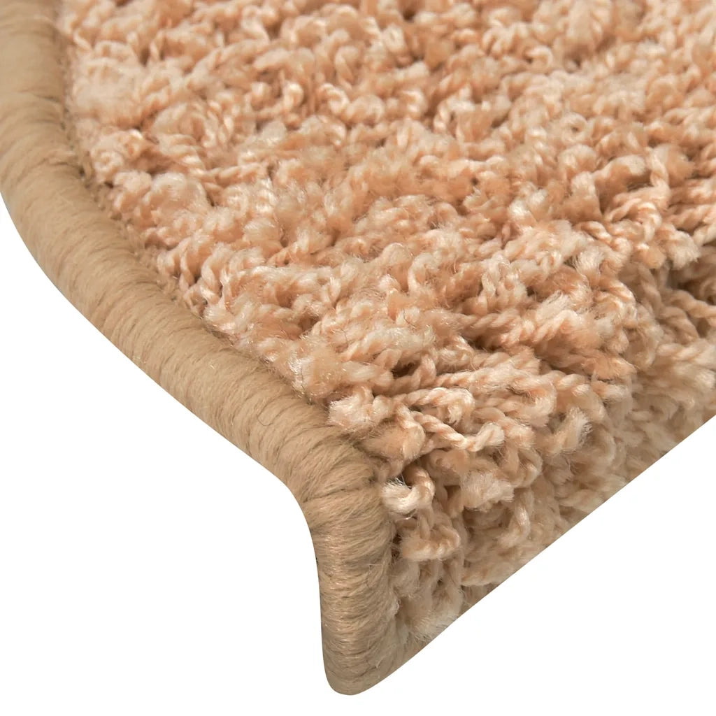 Tappetini per scale 15 pz 65x21x4 cm Oro Semicircolari Grandi 322379