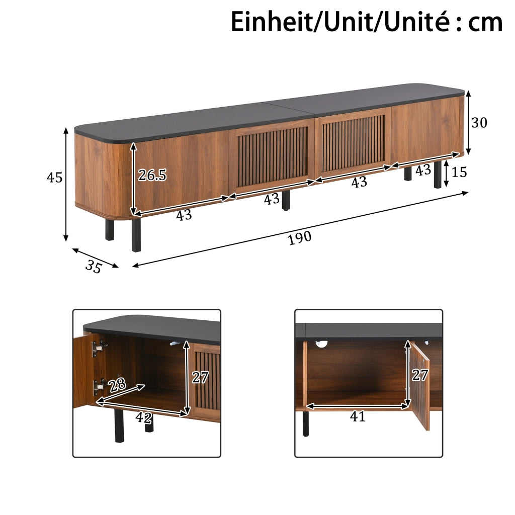 Mobile TV- design unico- 190x35x45 cm