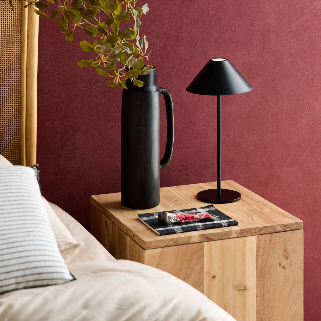 Lampada da tavolo led senza fili, 135cm, nero