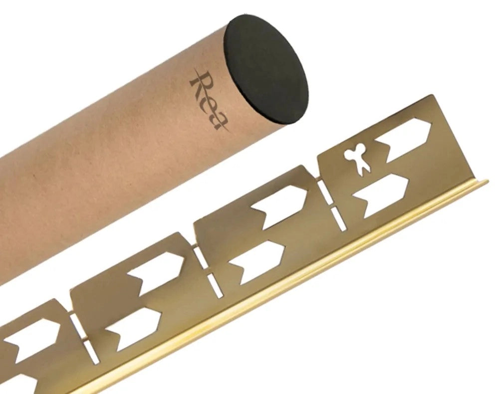 Profilo Doccia Pendenzato 100cm Gold sinistra