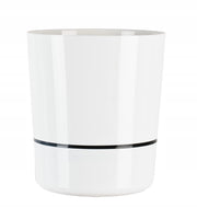 Vaso da fiori KADAX in due pezzi con supporto, bianco, 25 cm.