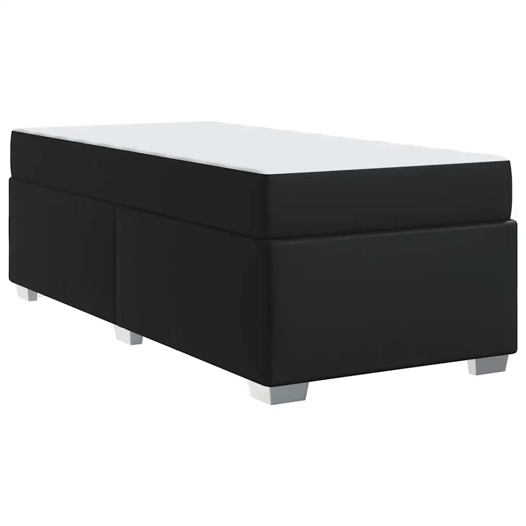 Struttura del letto con materasso-Giroletto con materasso Nero 90 x 190 cm Tessuto 538393