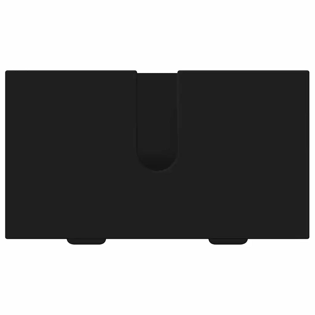 Set di mobili per il bagno con cassetto con porta 2 pcs Nero 3393094