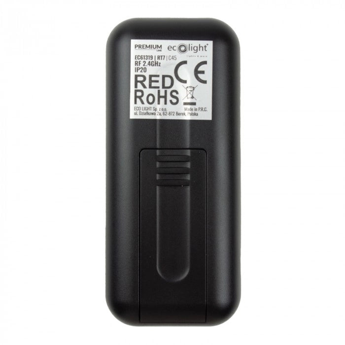 Telecomando RF RT7 CCT LED 4 zone touch nero Ecolight