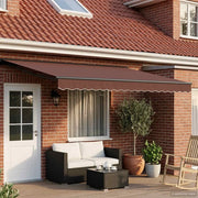 Tettuccio Elettrico Retrattile Marrone e Antracite 4 x 2 m 3421528