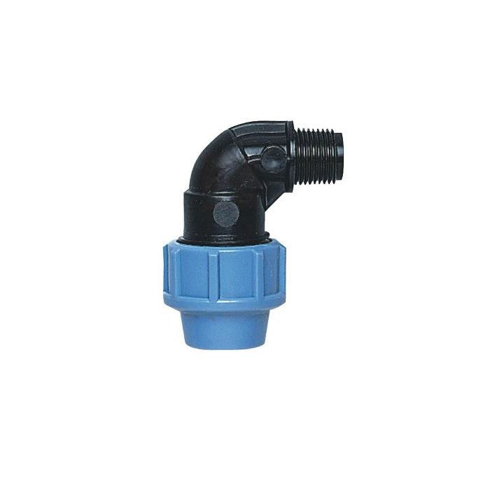 GOMITO A 90  ° CON DERIVAZIONE MASCHIO PP  EE ? 20x1/2 - UNIDELTA