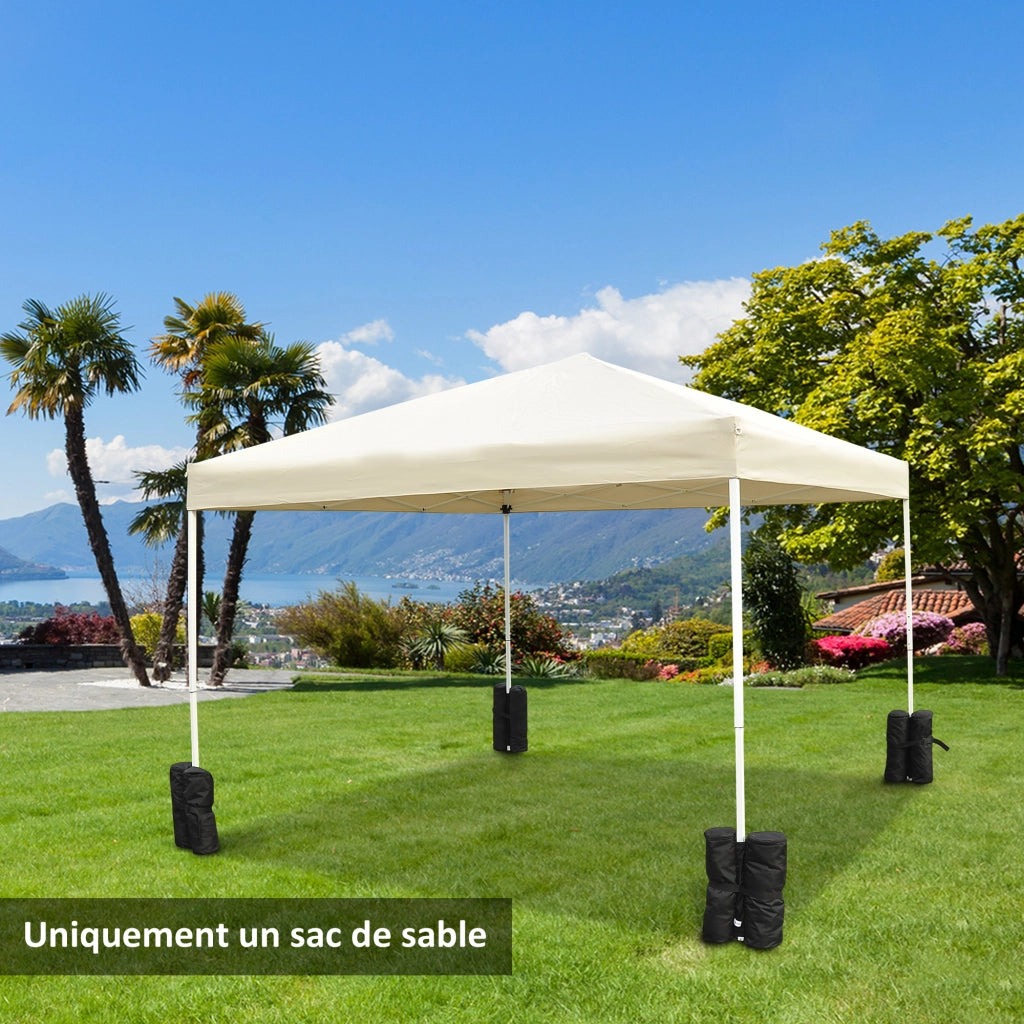 Sacchi di Zavorra per Gazebo ¨C Zephmum ¨C Nero 4 Pz
