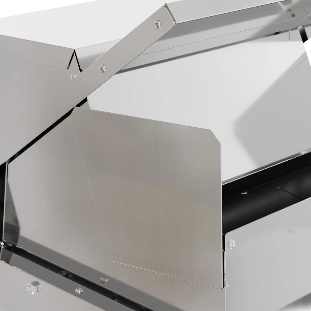 Mangiatore a Pedale per Pollo Argento 50 x 40 x 29 cm 874701