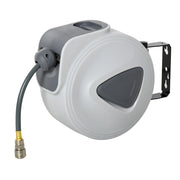 Avvolgitubo pneumatico automatico ¨C Xylo ¨C 10m + 0,9m, ? 3/8'' (9,5mm) e 1/4'' (6,35mm) BSPT, grigio