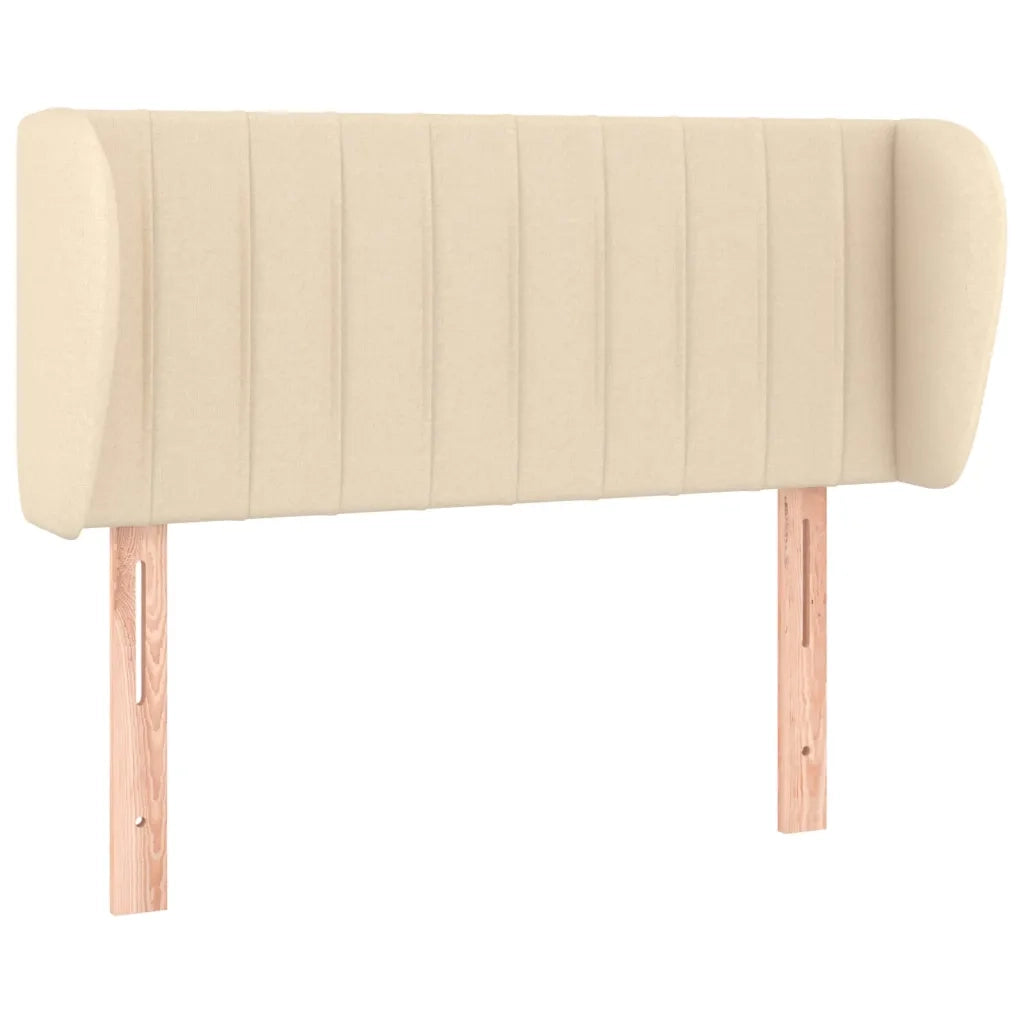 Testiera ad Orecchio-Testata con Orecchie Crema 103x23x78/88 cm in Tessuto 810273